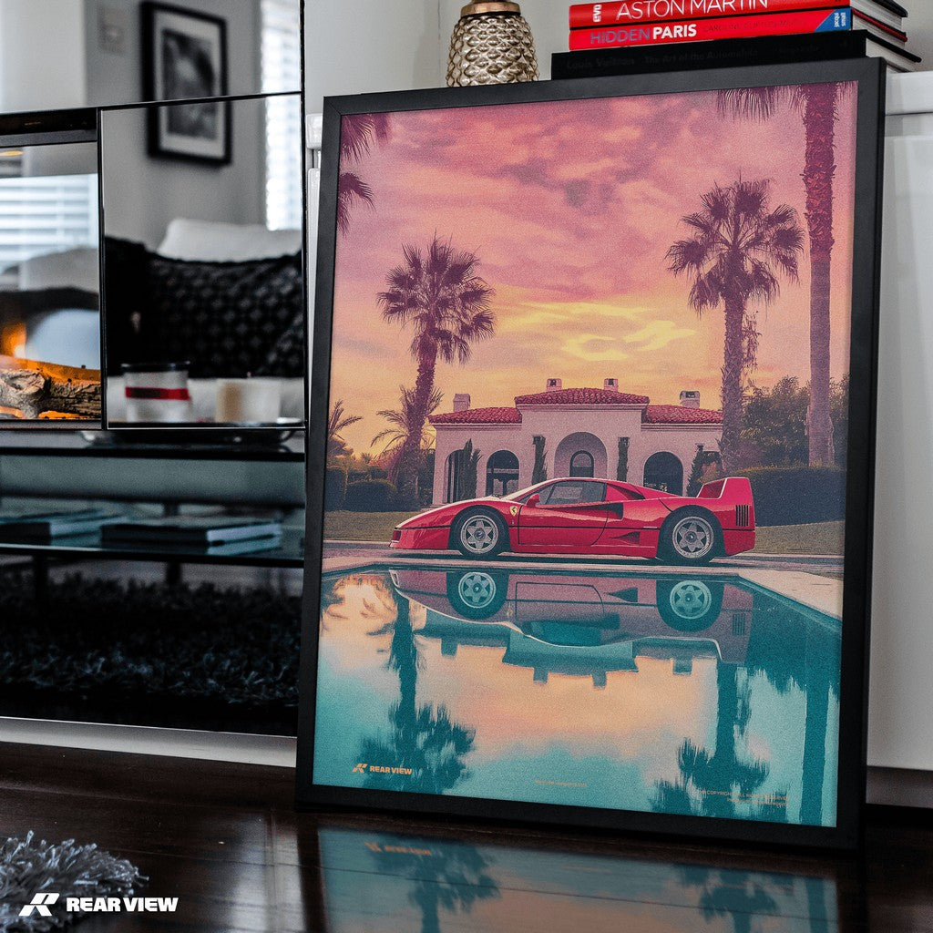 Sunset Mirage - F40 Art Print