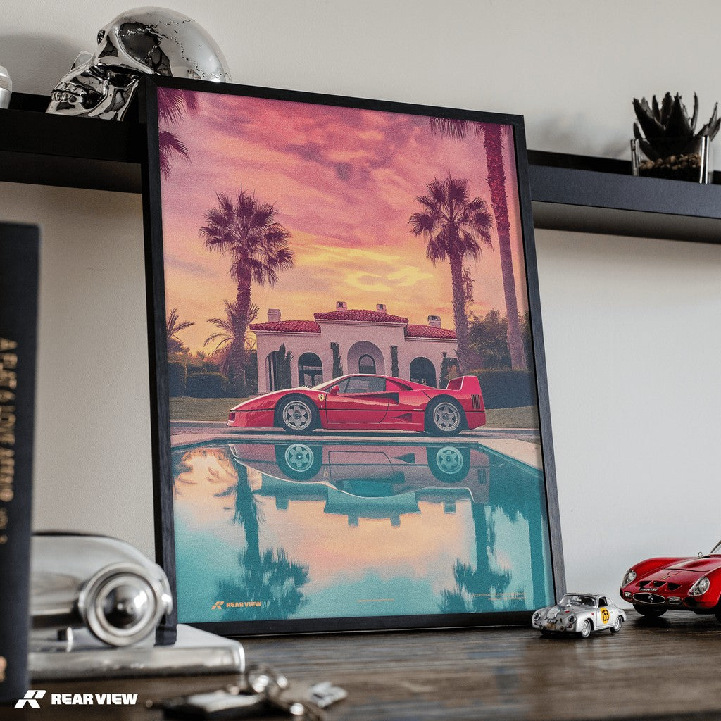 Sunset Mirage - F40 Art Print