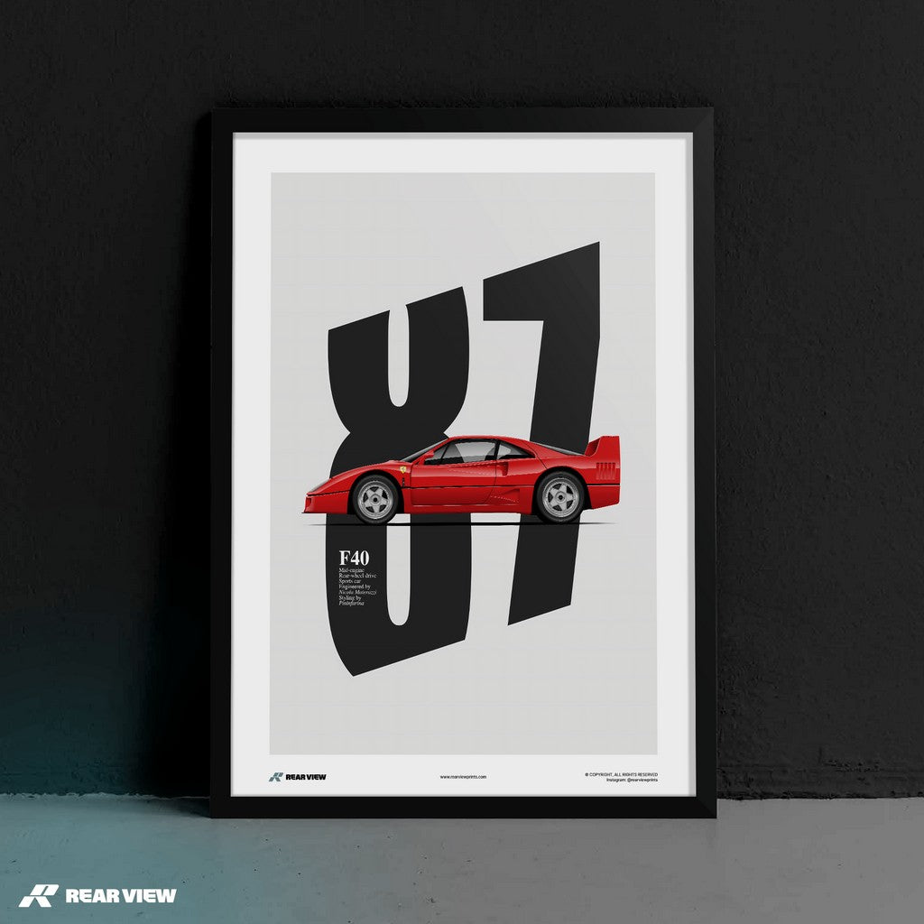 Enzo’s Legacy - F40 Art Print