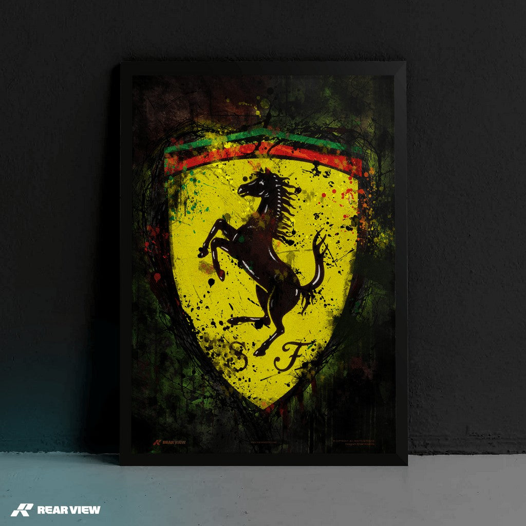 Prancing Force – Stallion Emblem Art Print