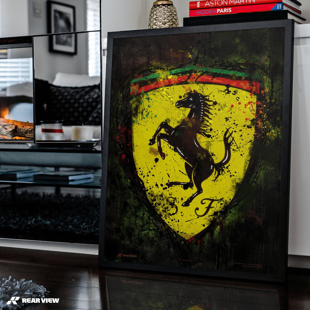 Prancing Force – Stallion Emblem Art Print