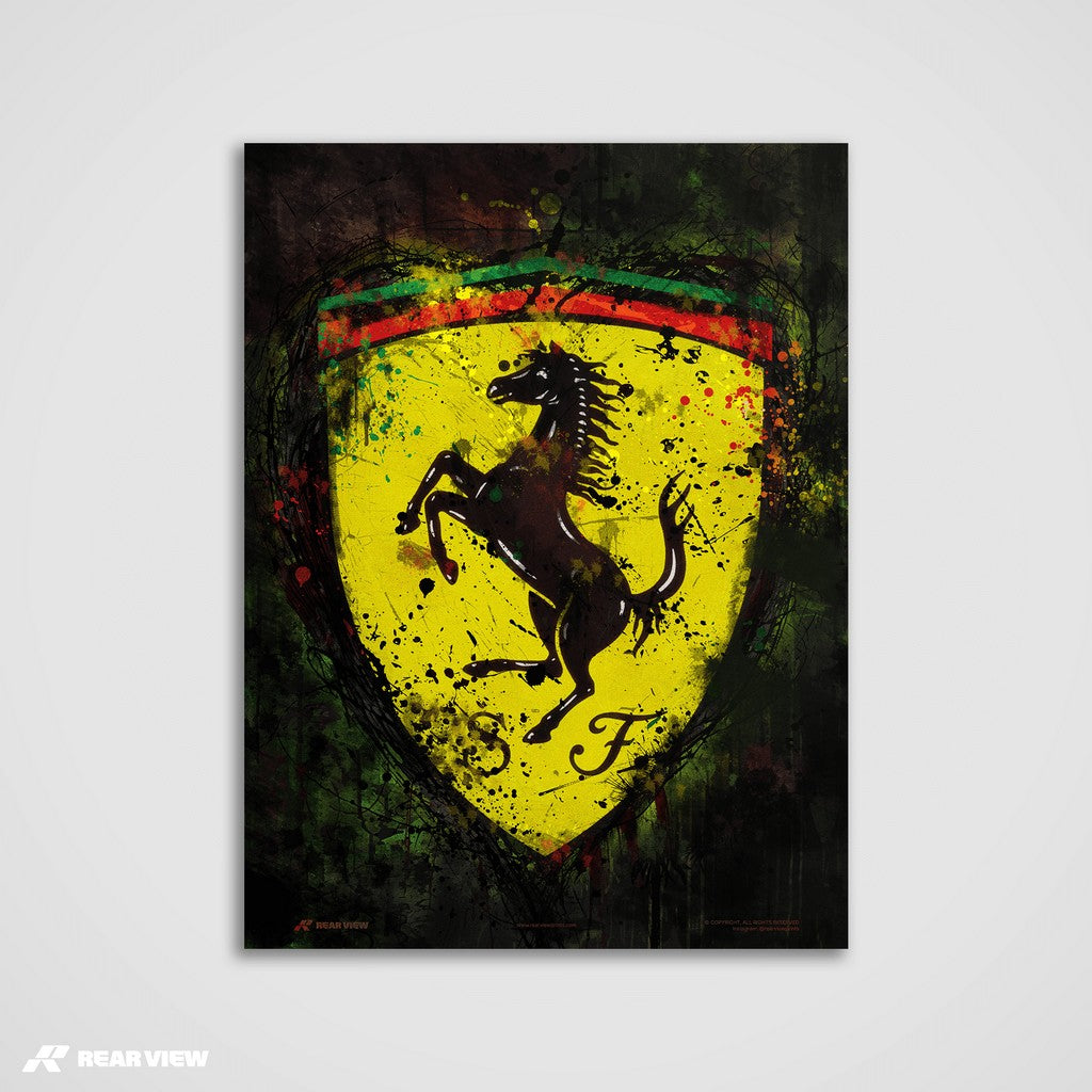 Prancing Force – Stallion Emblem Art Print