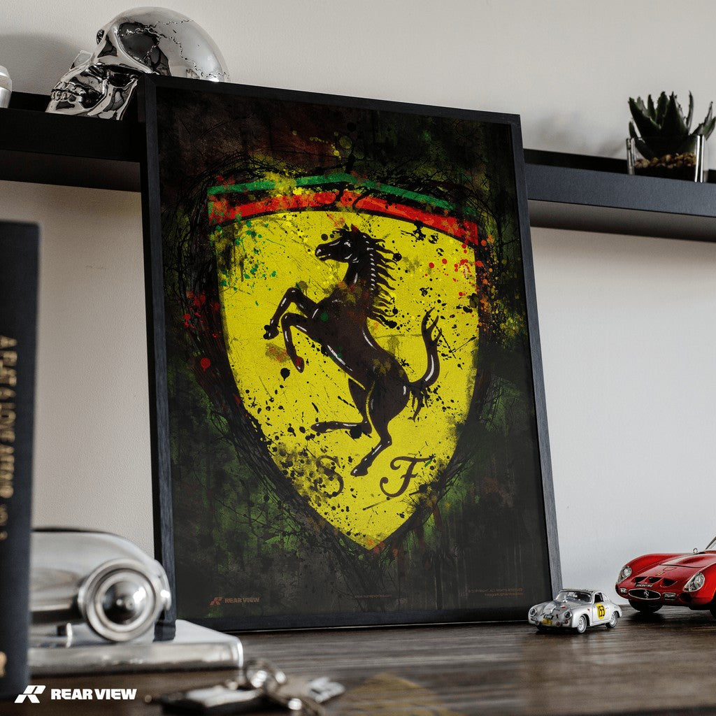 Prancing Force – Stallion Emblem Art Print