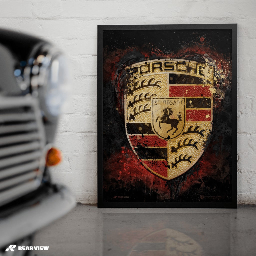 Redline Royalty – Stuttgart Crest Art Print