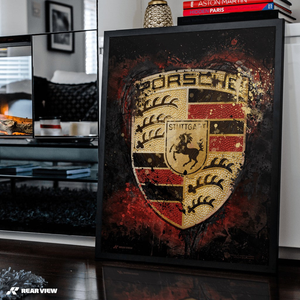 Redline Royalty – Stuttgart Crest Art Print