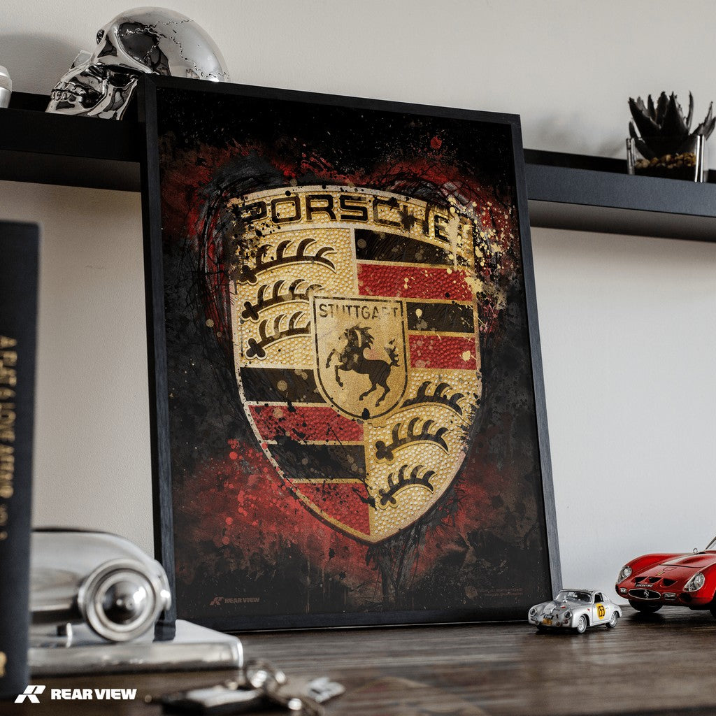 Redline Royalty – Stuttgart Crest Art Print