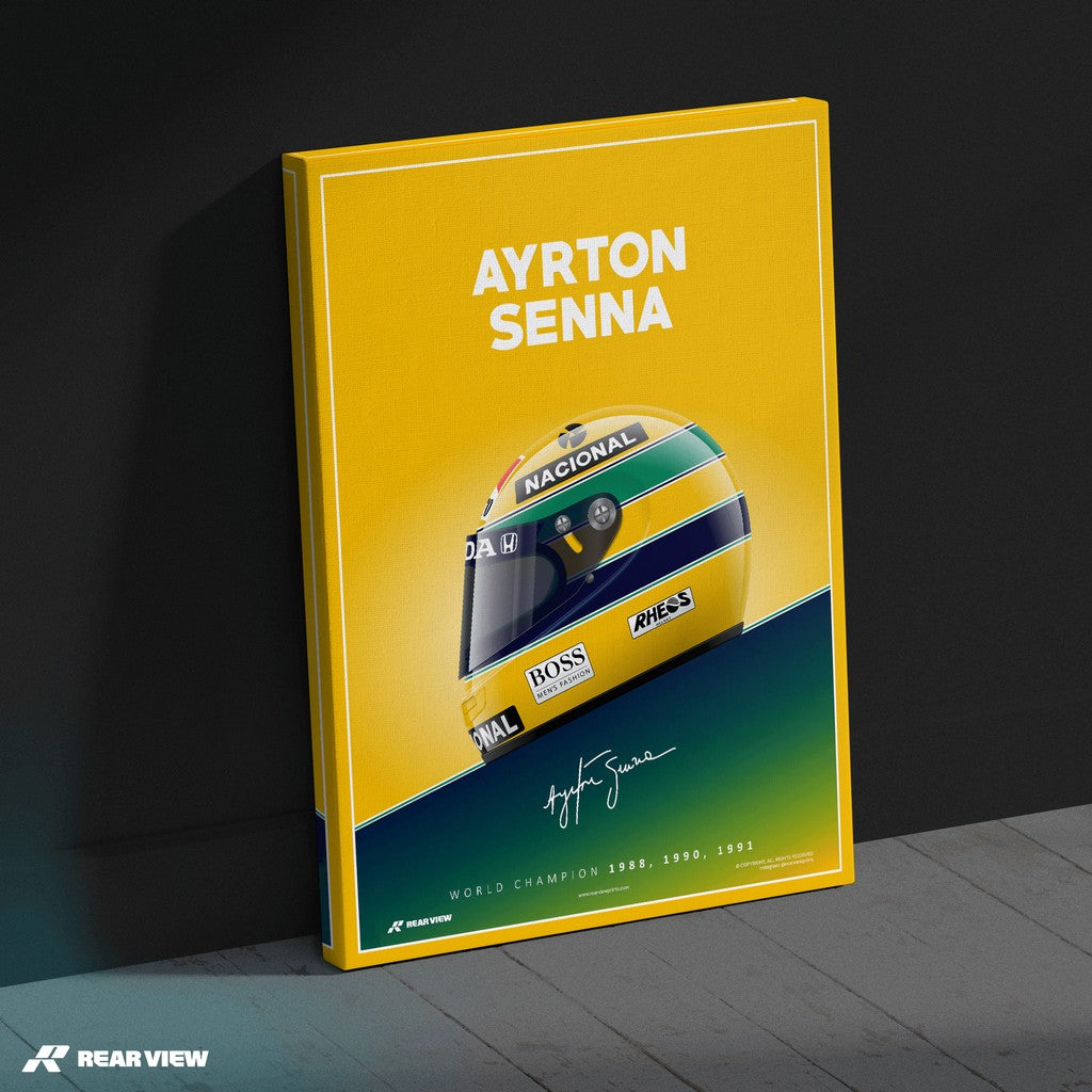Die brasilianische Legende - Senna Kunstdruck