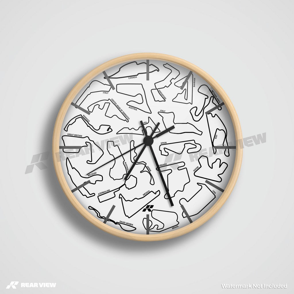 F1 Race Track White - Lightweight Dial Edition