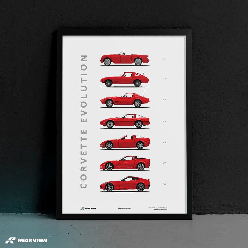 Corvette - Car Art Print