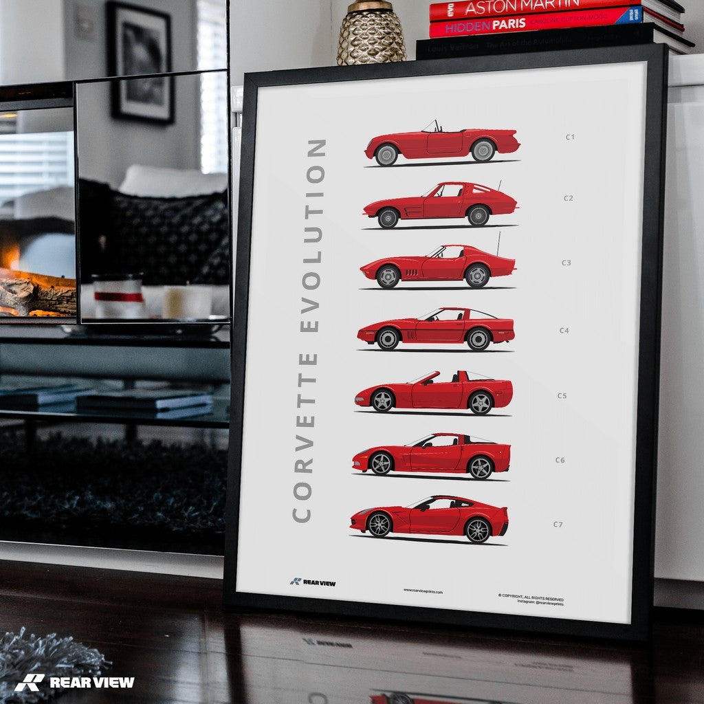 Corvette - Car Art Print
