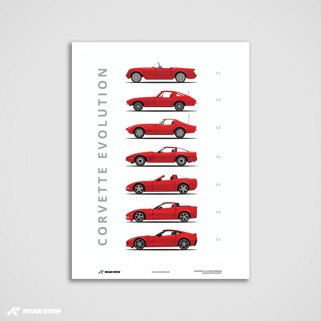 Corvette - Car Art Print