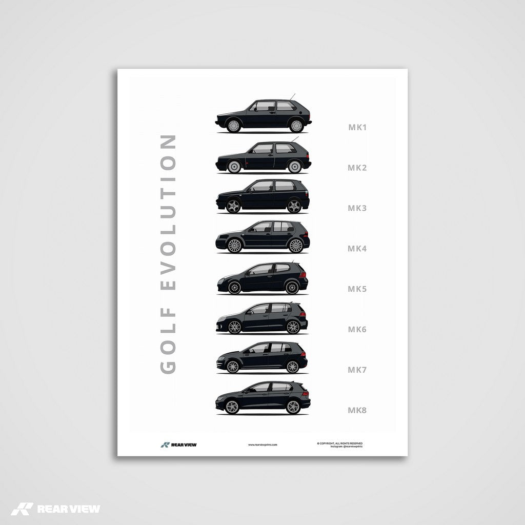 Golf -  Car Art Print