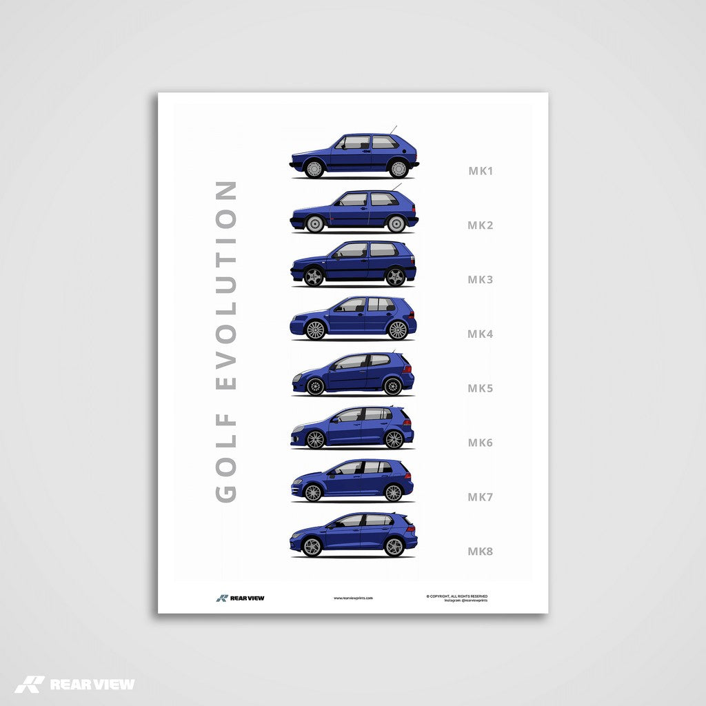 Golf -  Car Art Print
