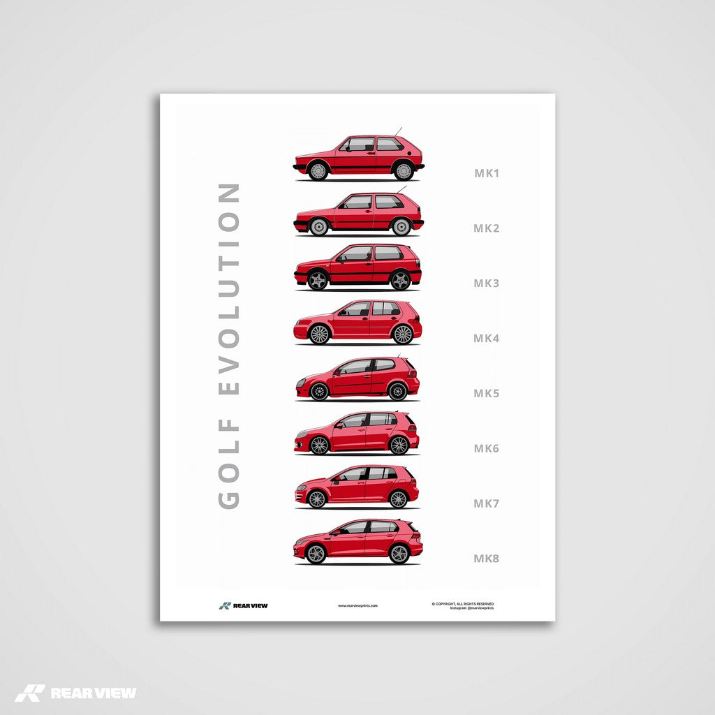 Golf -  Car Art Print