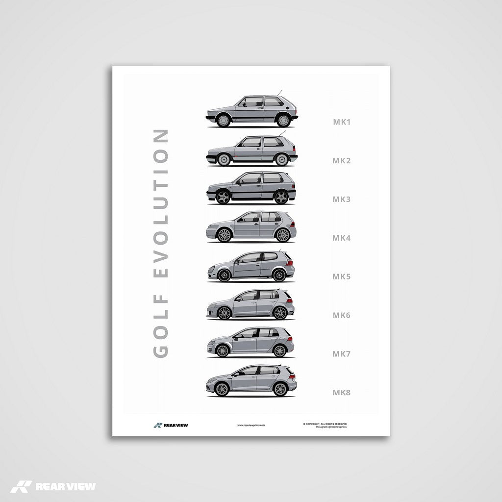 Golf -  Car Art Print
