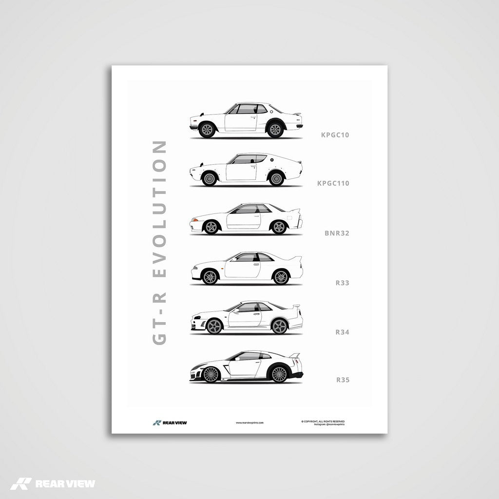 Skyline GT-R - Auto Kunstdruck
