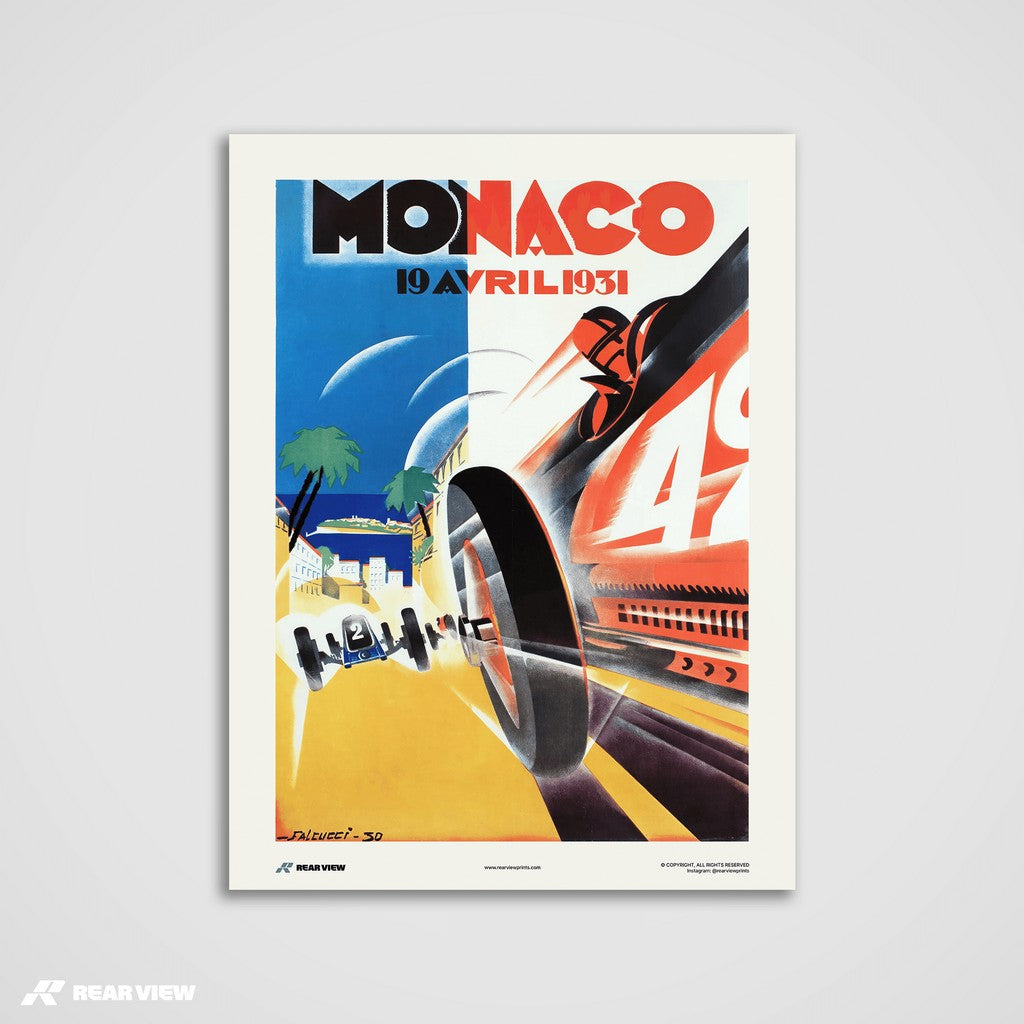 Vintage Grand Prix 1931 - Monaco Art Print