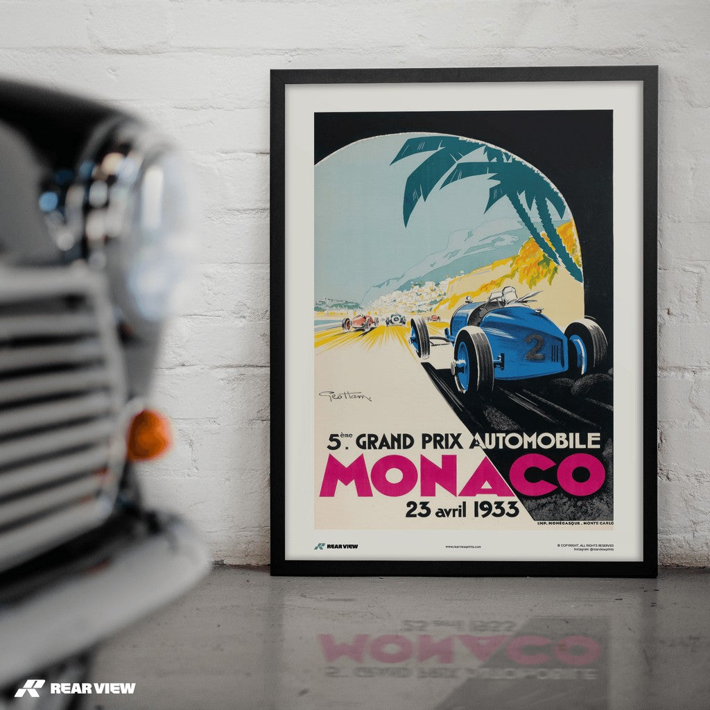 Vintage Grand Prix 1933 - Monaco Kunstdruck
