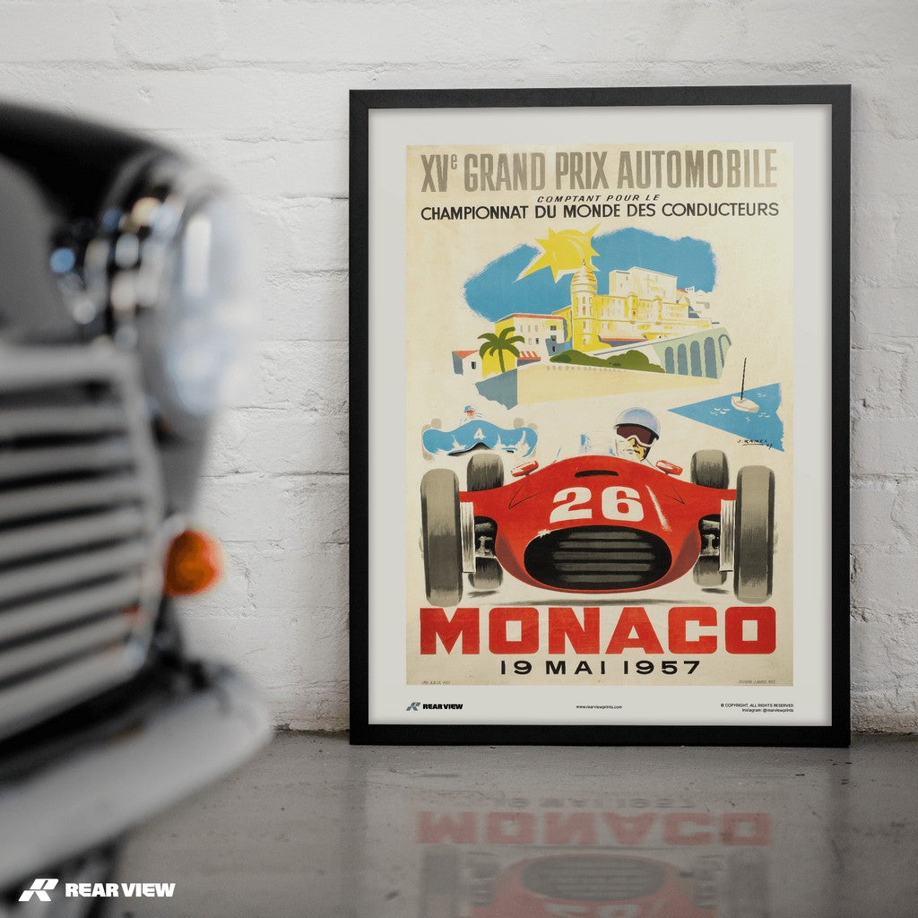 Vintage Grand Prix 1957 - Monaco Art Print