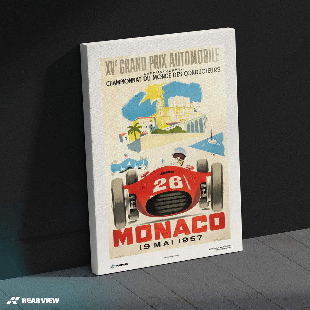 Vintage Grand Prix 1957 - Monaco Art Print