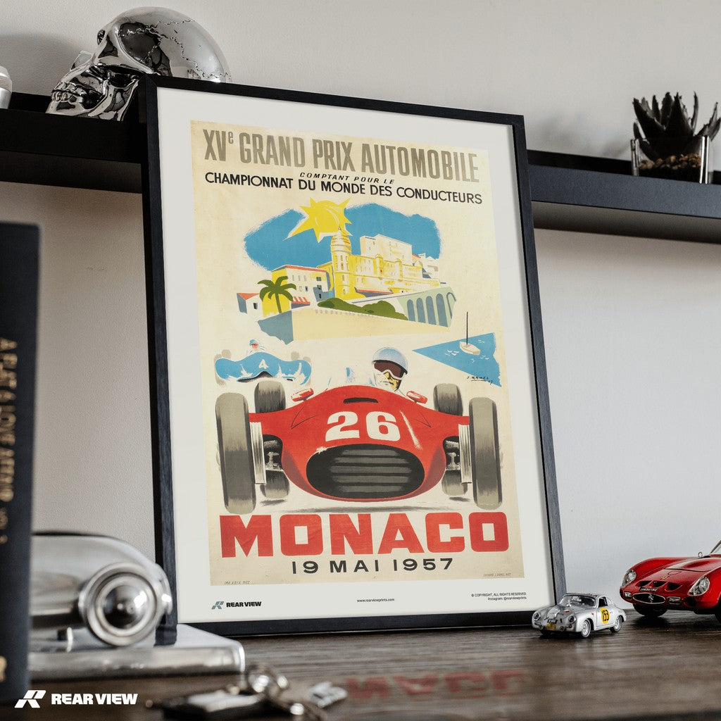 Vintage Grand Prix 1957 - Monaco Art Print