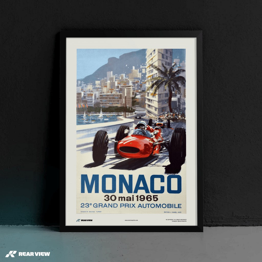 Vintage Grand Prix 1965 - Monaco Art Print