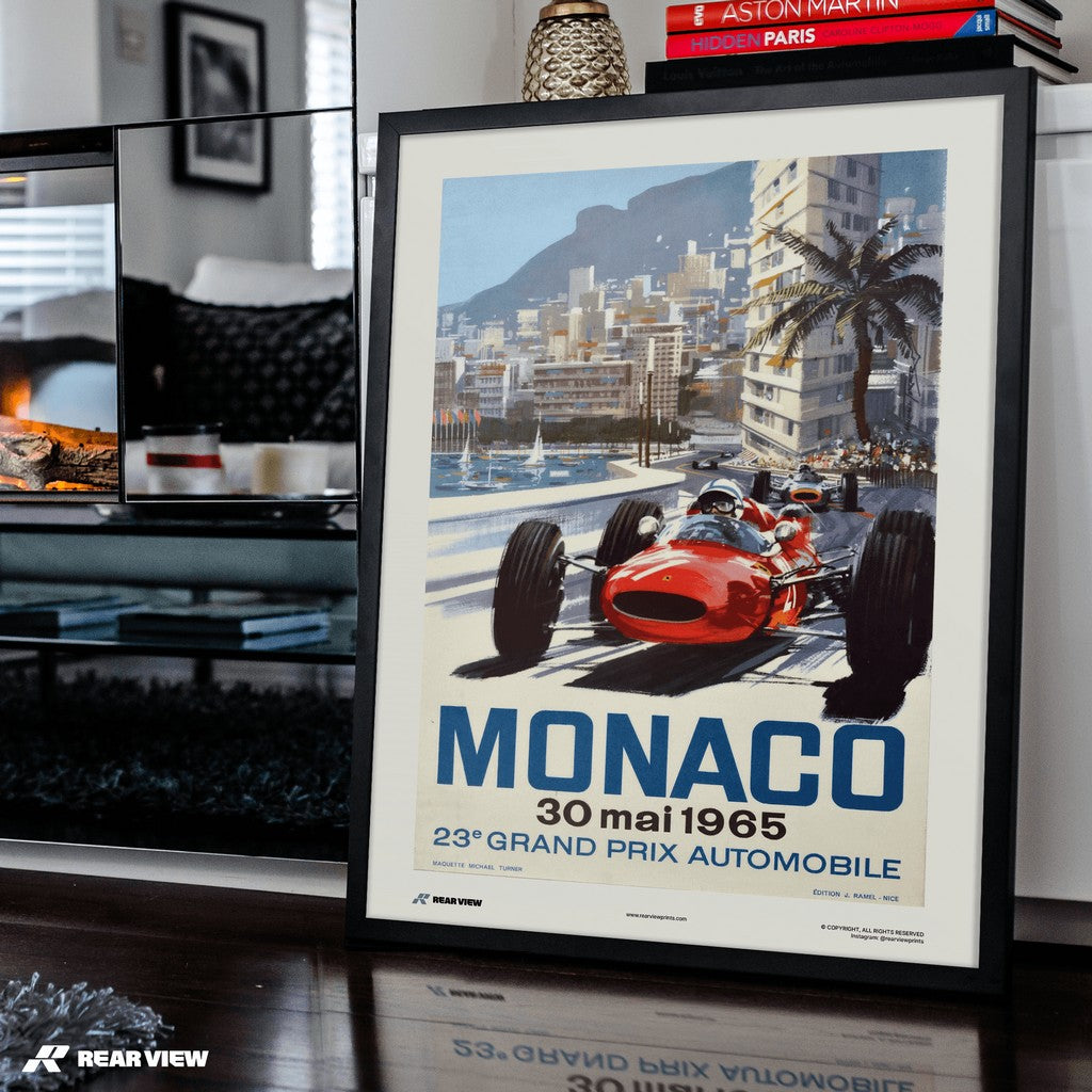 Vintage Grand Prix 1965 - Monaco Art Print