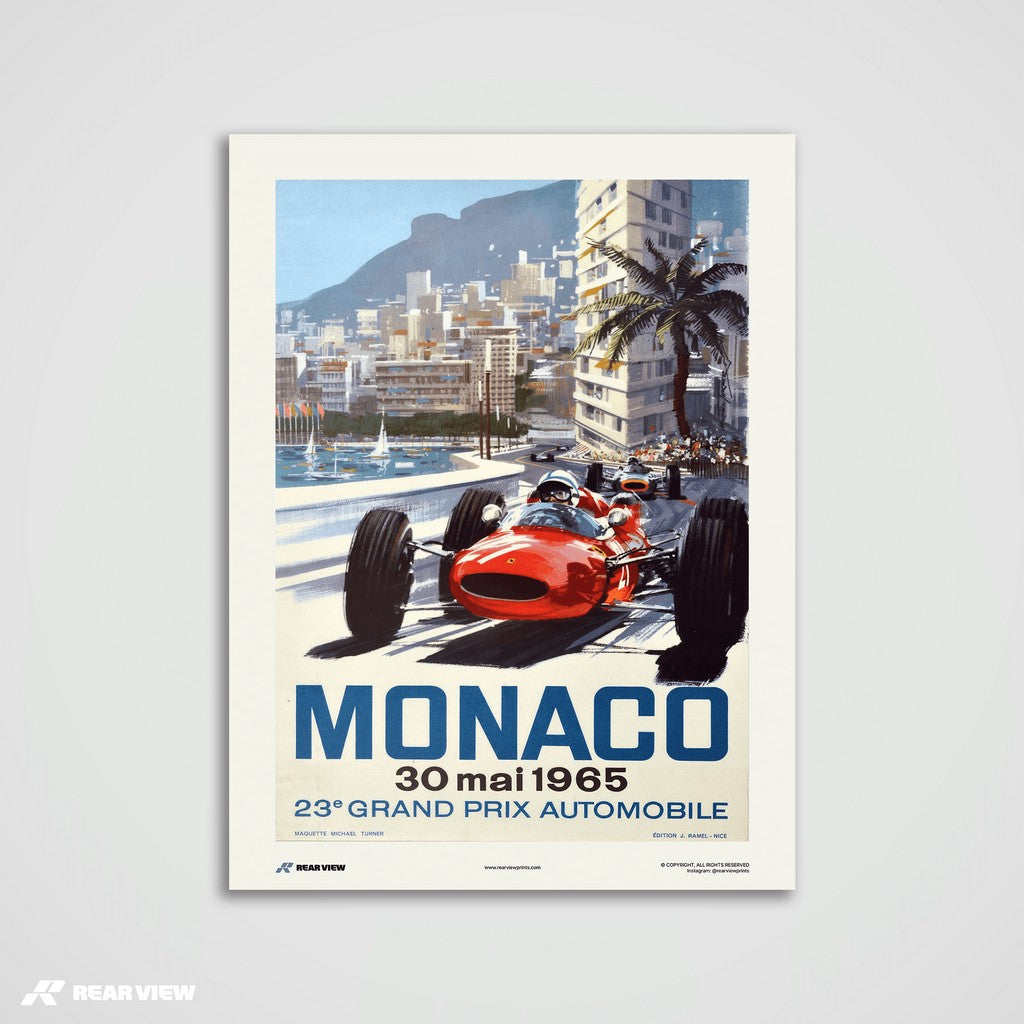 Vintage Grand Prix 1965 - Monaco Kunstdruck