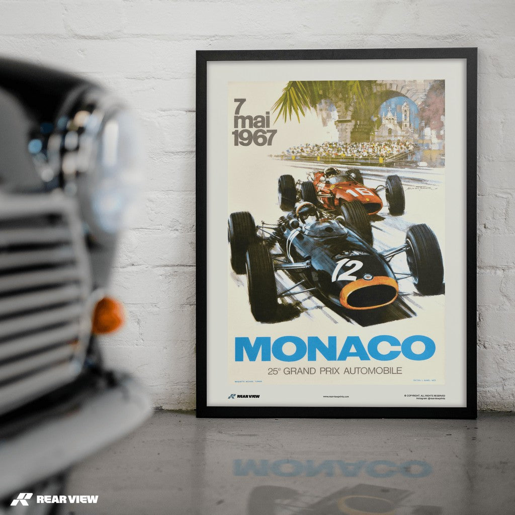 Vintage Grand Prix 1967 - Monaco Art Print