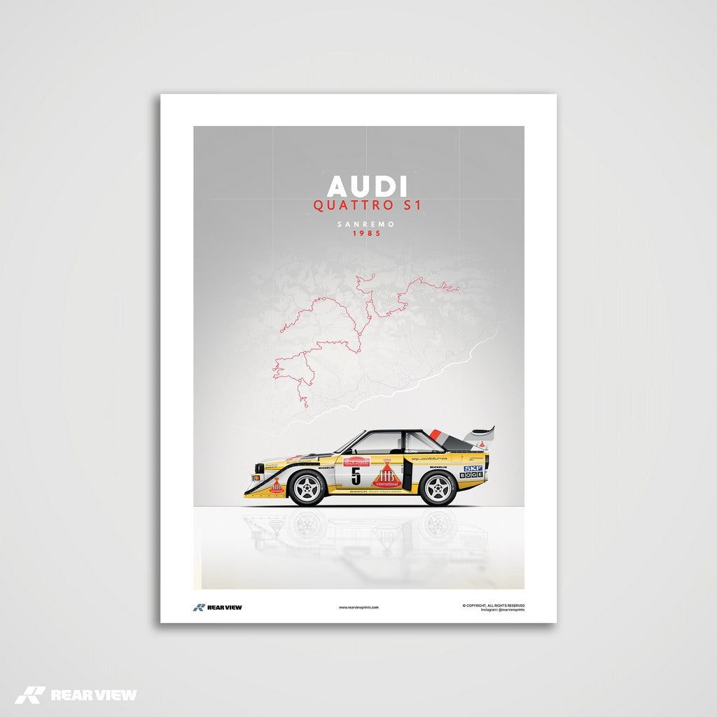 Sanremo Pursuit - Sport Quattro Art Print