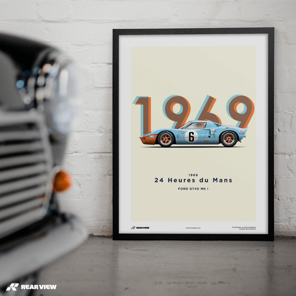The Two Time Champion - GT40 1969 Art Print