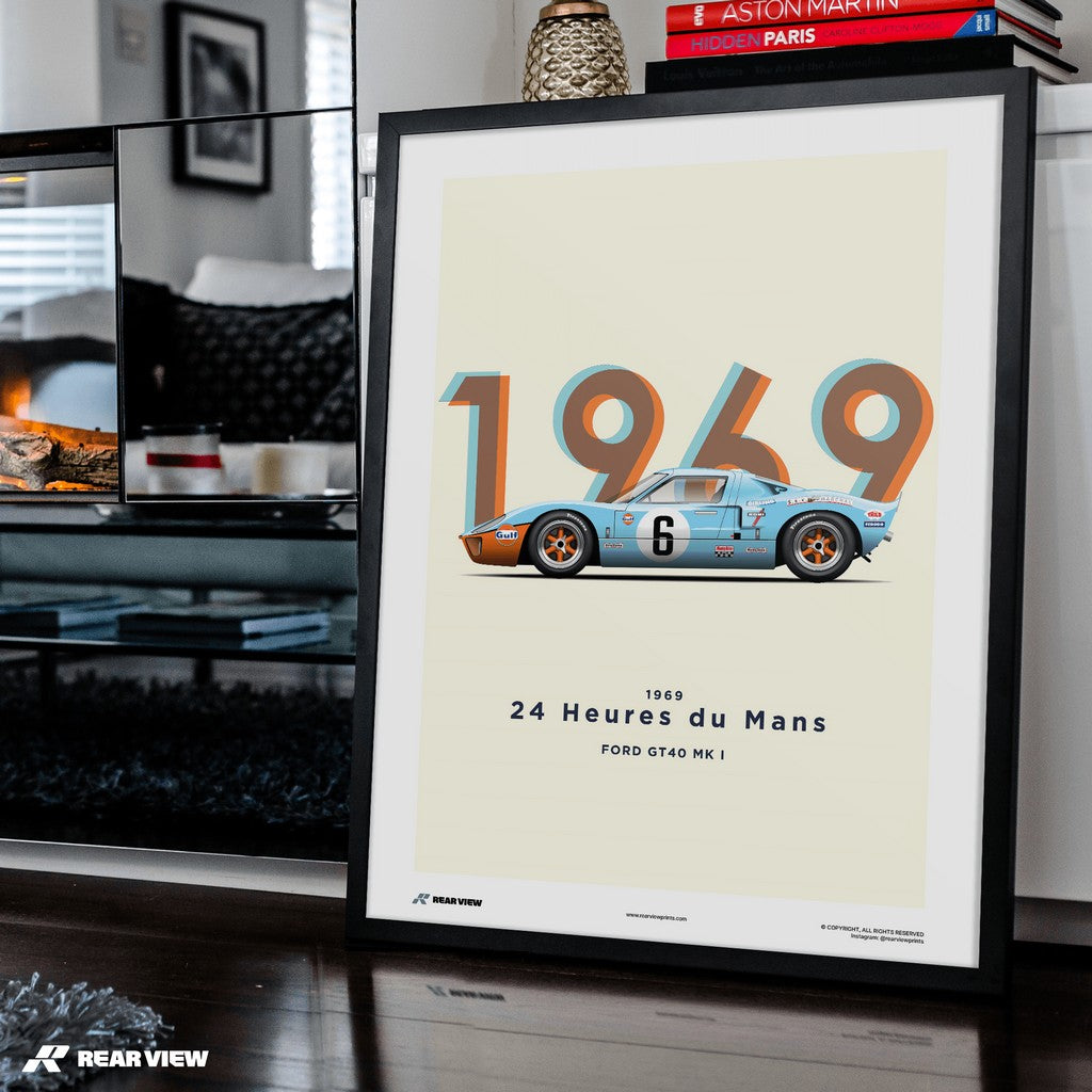 The Two Time Champion - GT40 1969 Art Print