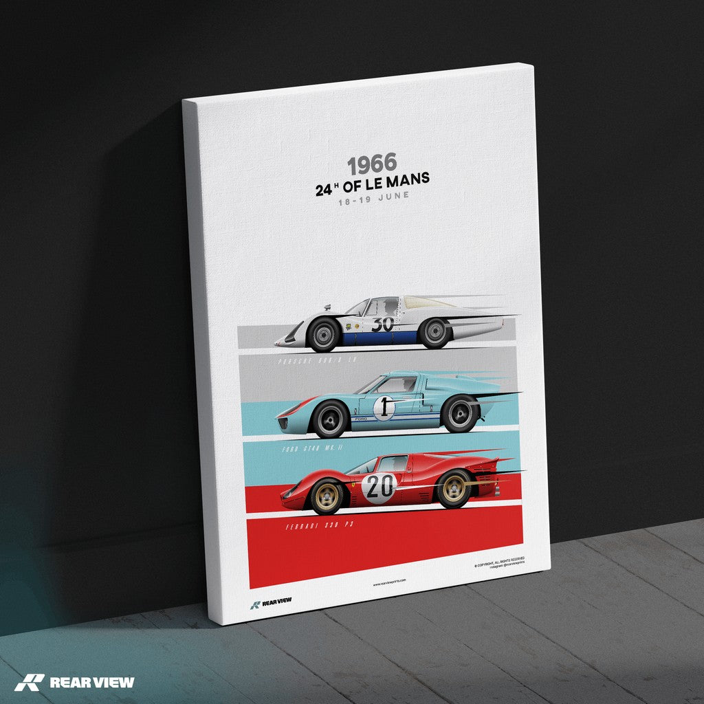 The Endurance Triple Threat - 908/8 LH vs GT40 vs 330 P3 Art Print
