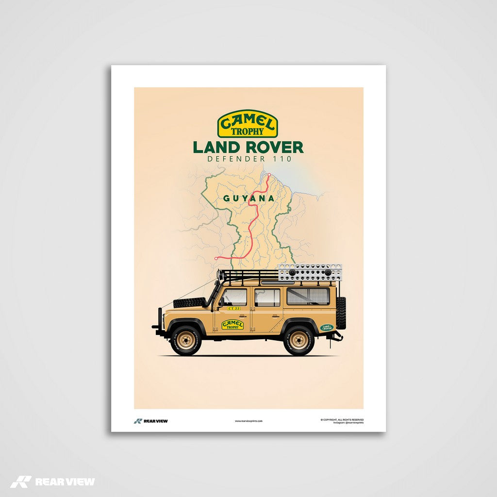 Camel Trophy Champion – Land Rover Art Print