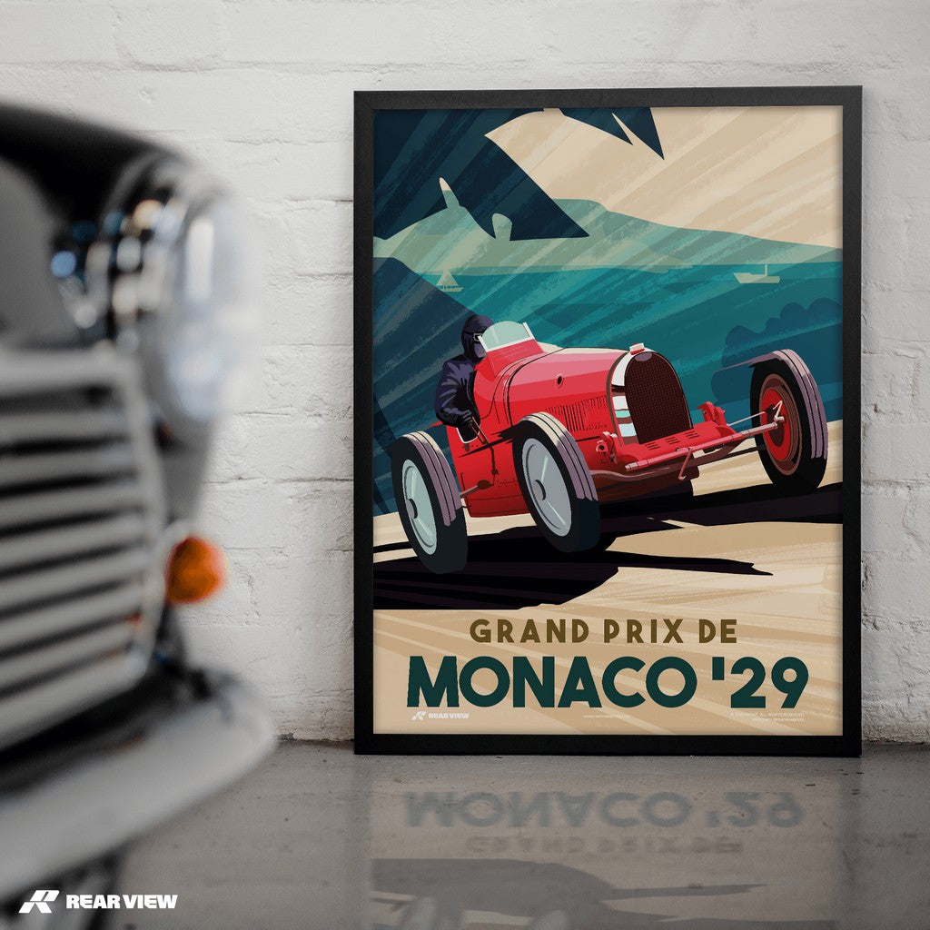 Premier Grand Prix De Monaco 1929 – Art Print