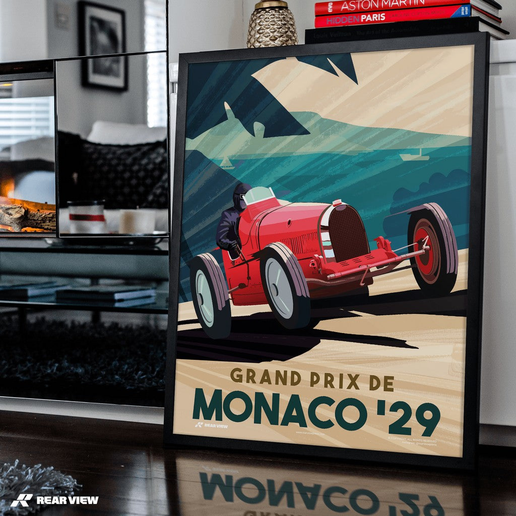 Premier Grand Prix De Monaco 1929 – Art Print