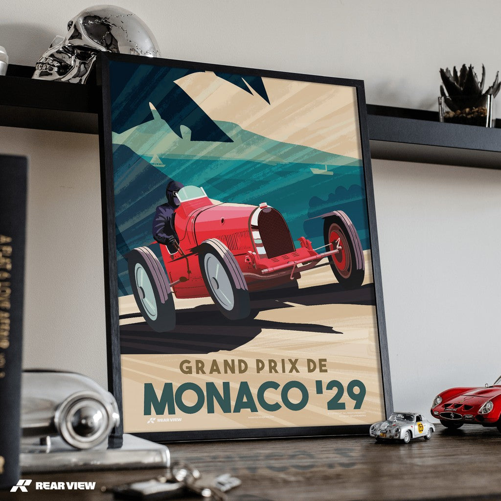 Premier Grand Prix De Monaco 1929 – Art Print