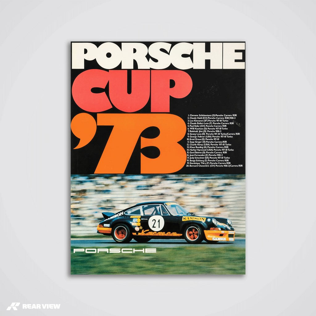 Deutscher Autopokal 1973 - Vintage-Rennplakat
