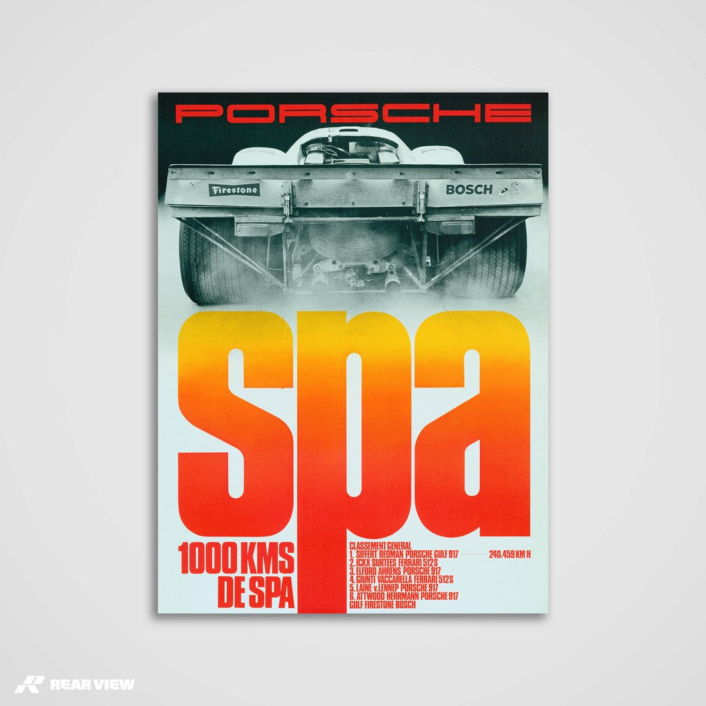 917 - 1000-km-Rennen von Spa, Druck