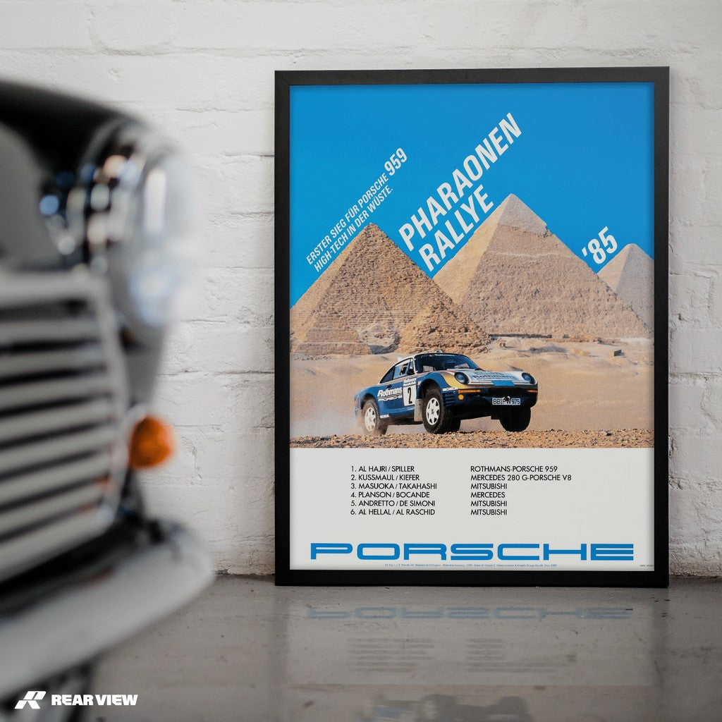 959 - Pharaonen-Rallye 1985, Vintage-Poster