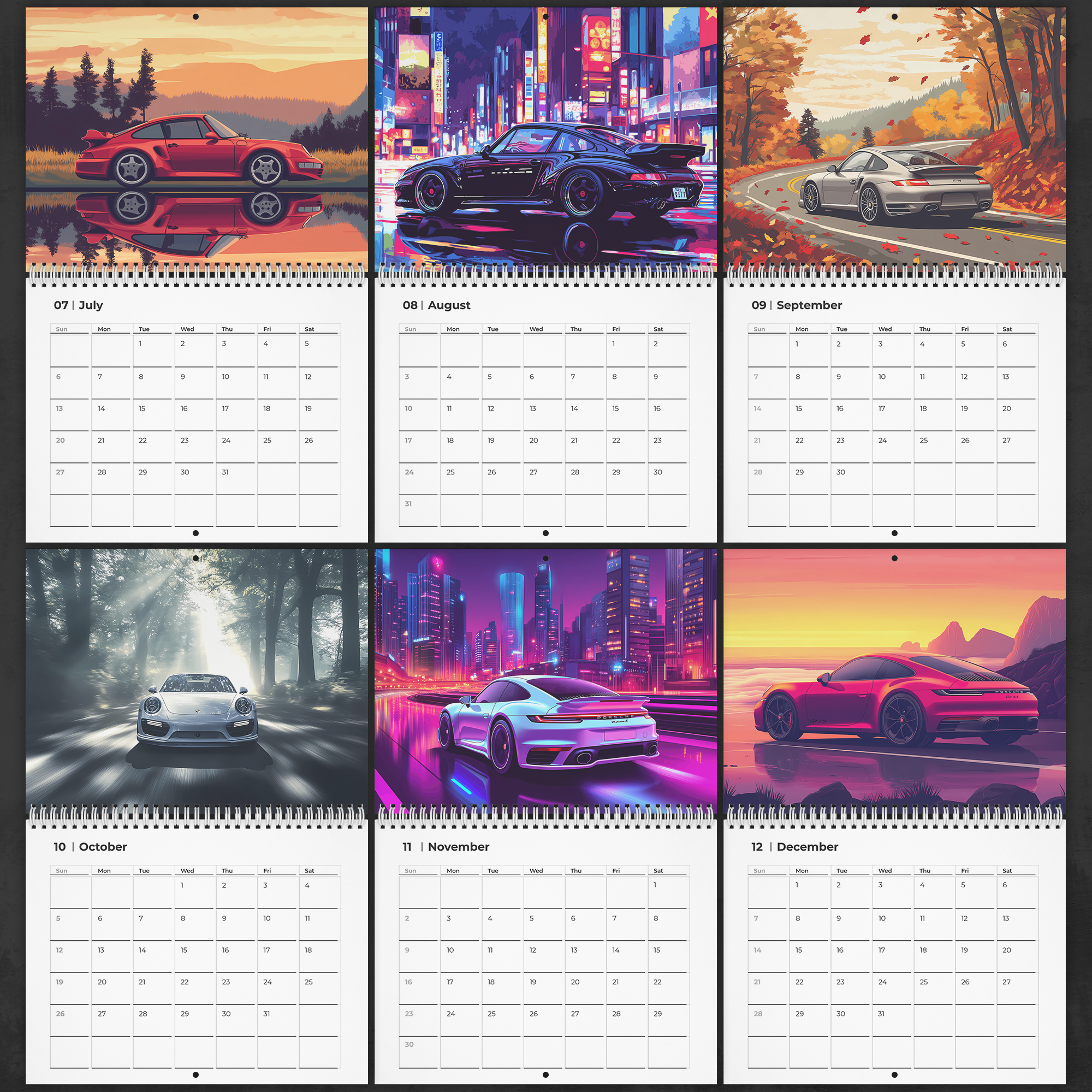 Porsche_Dreams_-_2025_Wall_Calendar_Pages_6-12_-_Small_Mockup.png