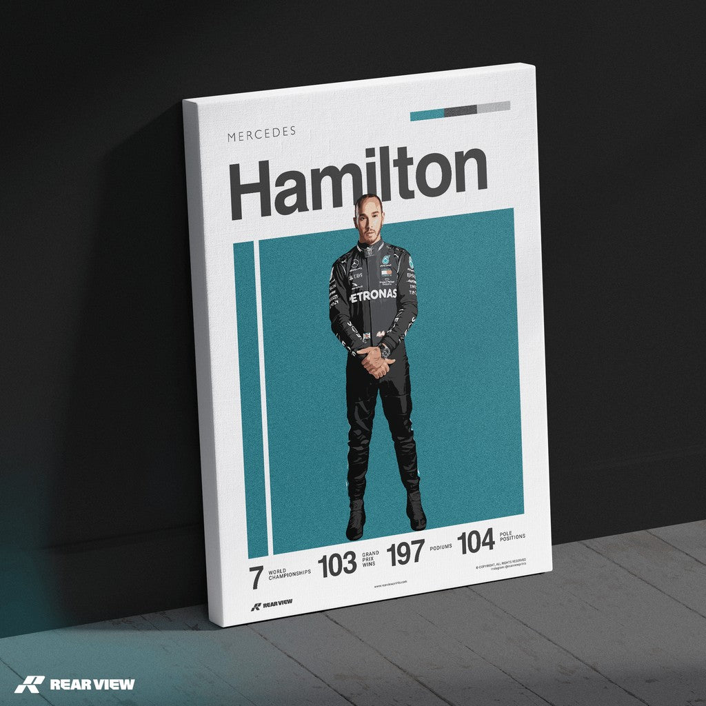 Der Bauplan der Geschwindigkeit – Silverstone Track Kunstdruck