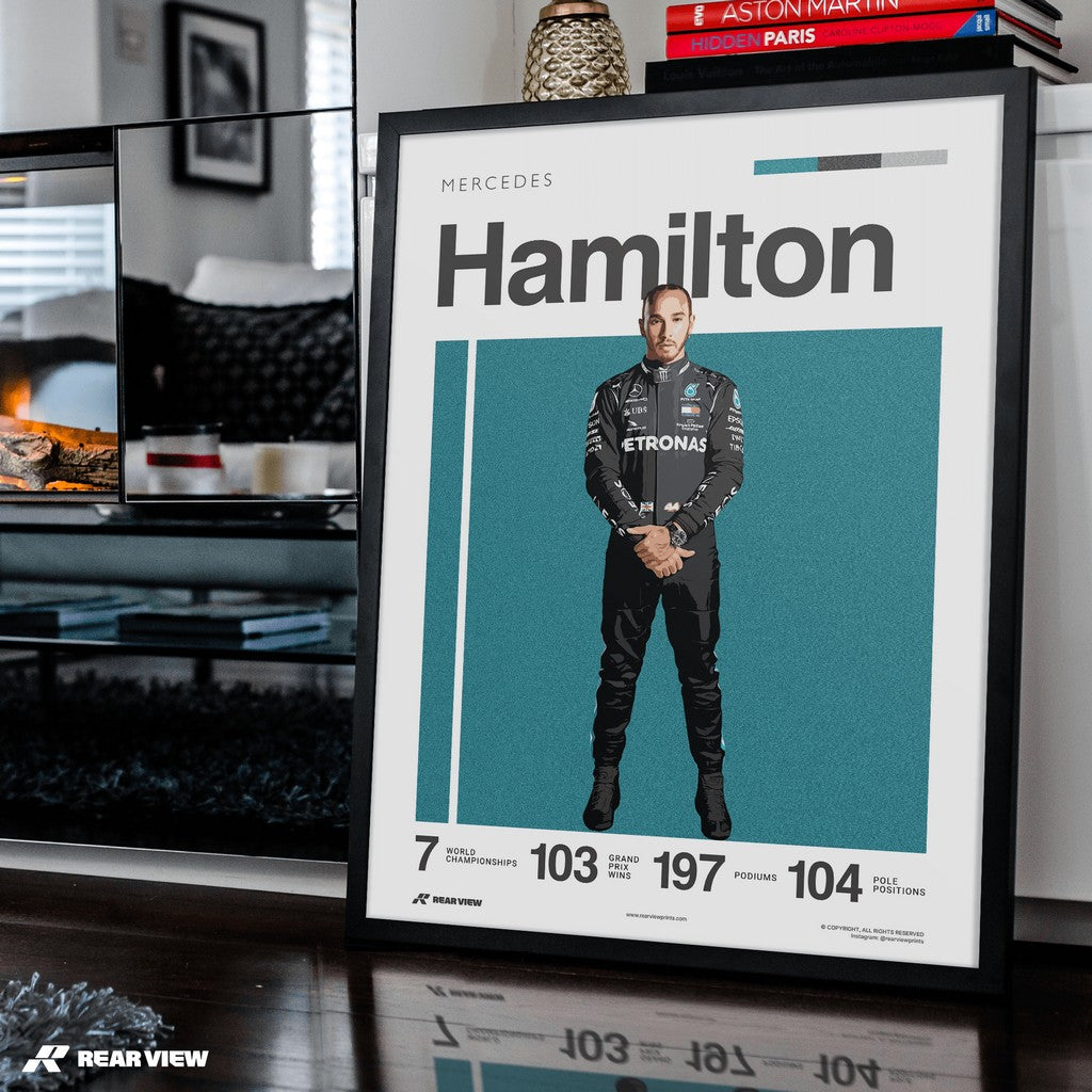 Der Bauplan der Geschwindigkeit – Silverstone Track Kunstdruck