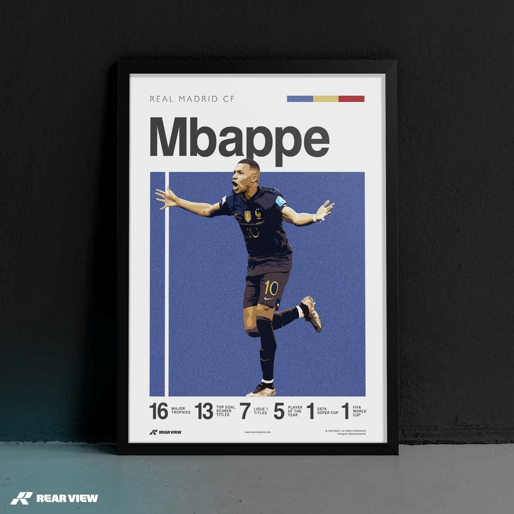 مدريد إلى الأمام - Mbappé Art Print