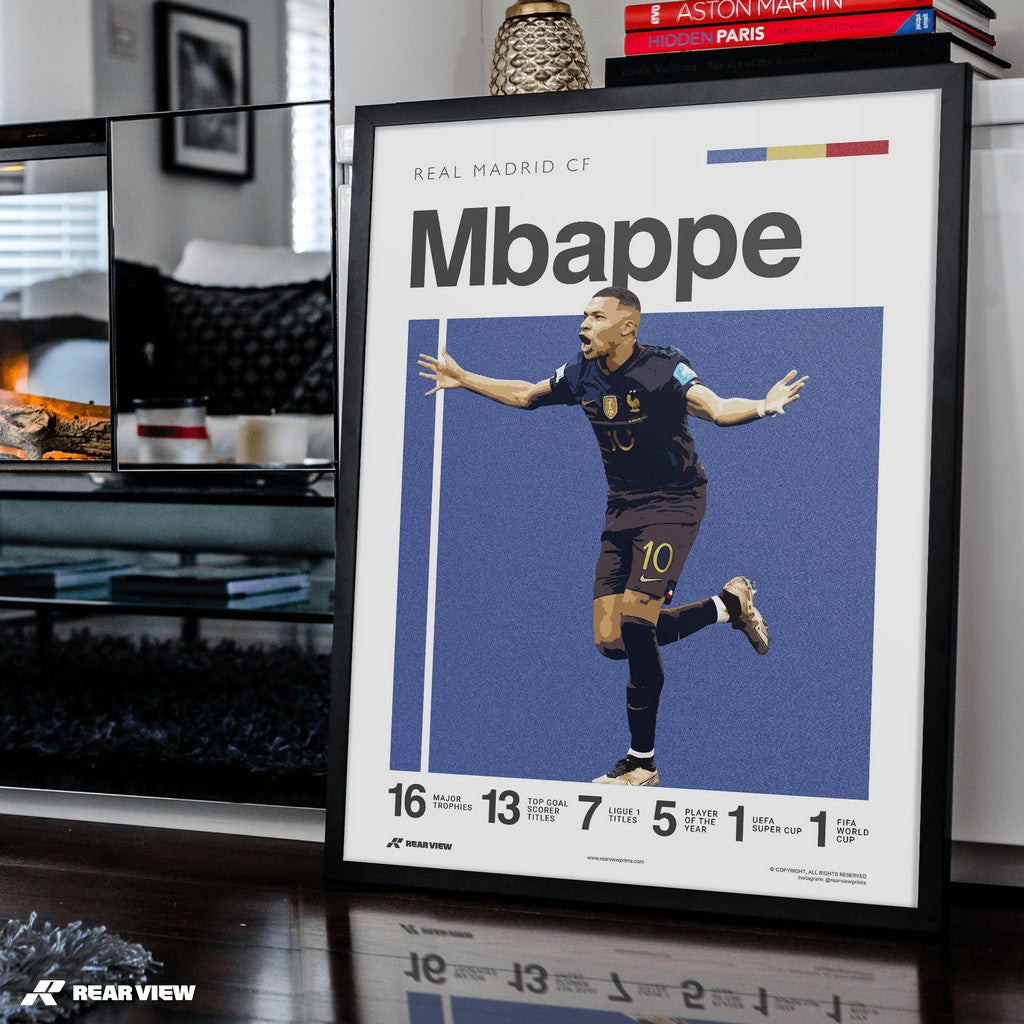 مدريد إلى الأمام - Mbappé Art Print