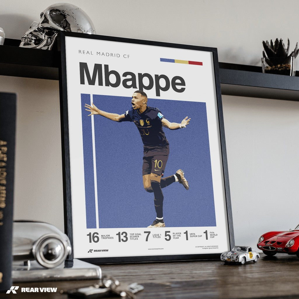 مدريد إلى الأمام - Mbappé Art Print