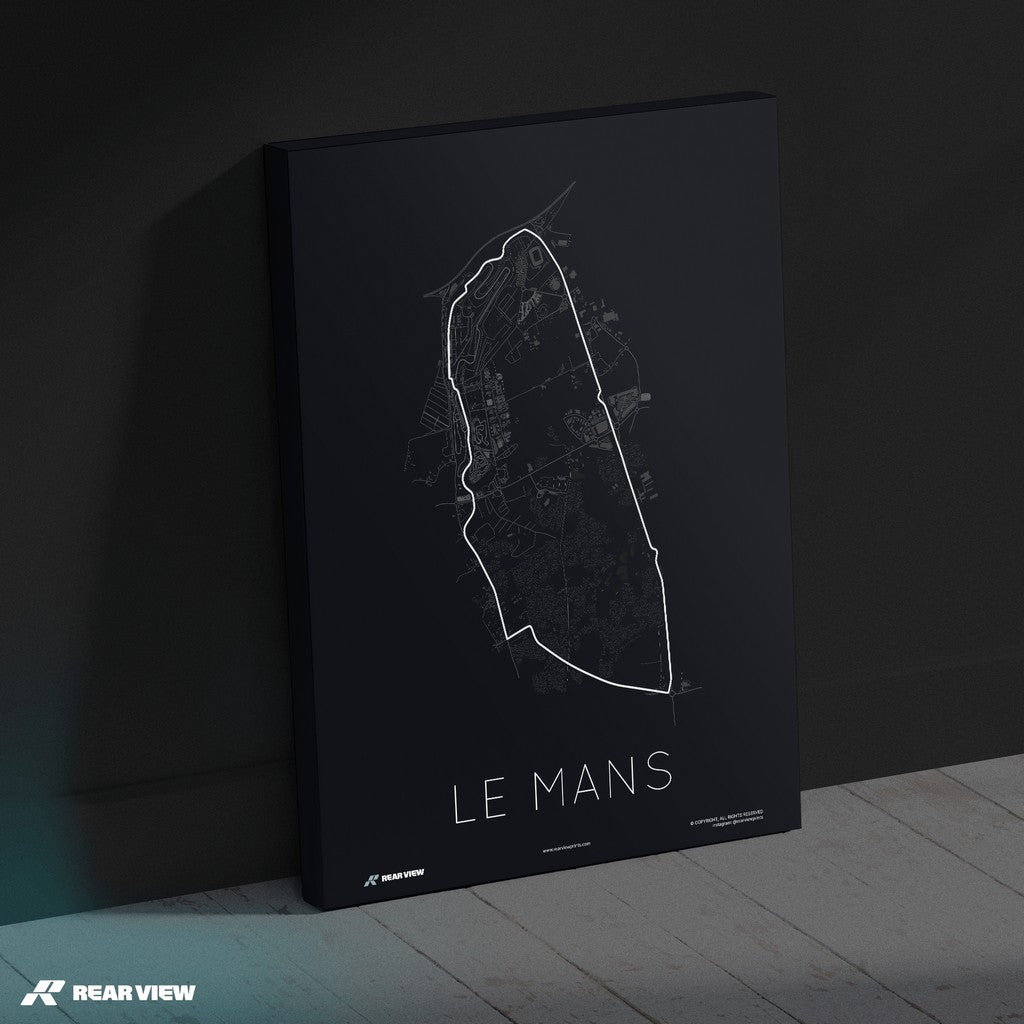 Eine bleibende Tradition - Kunstdruck der Rennstrecke von Le Mans