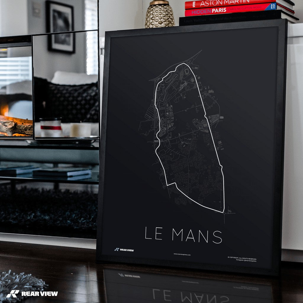 Eine bleibende Tradition - Kunstdruck der Rennstrecke von Le Mans