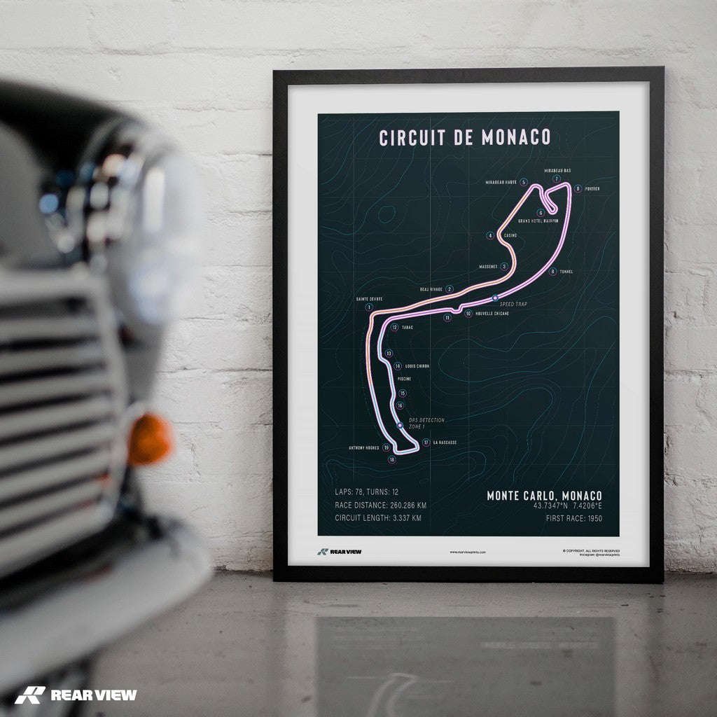 Monte Carlo - Monaco Track Art Print
