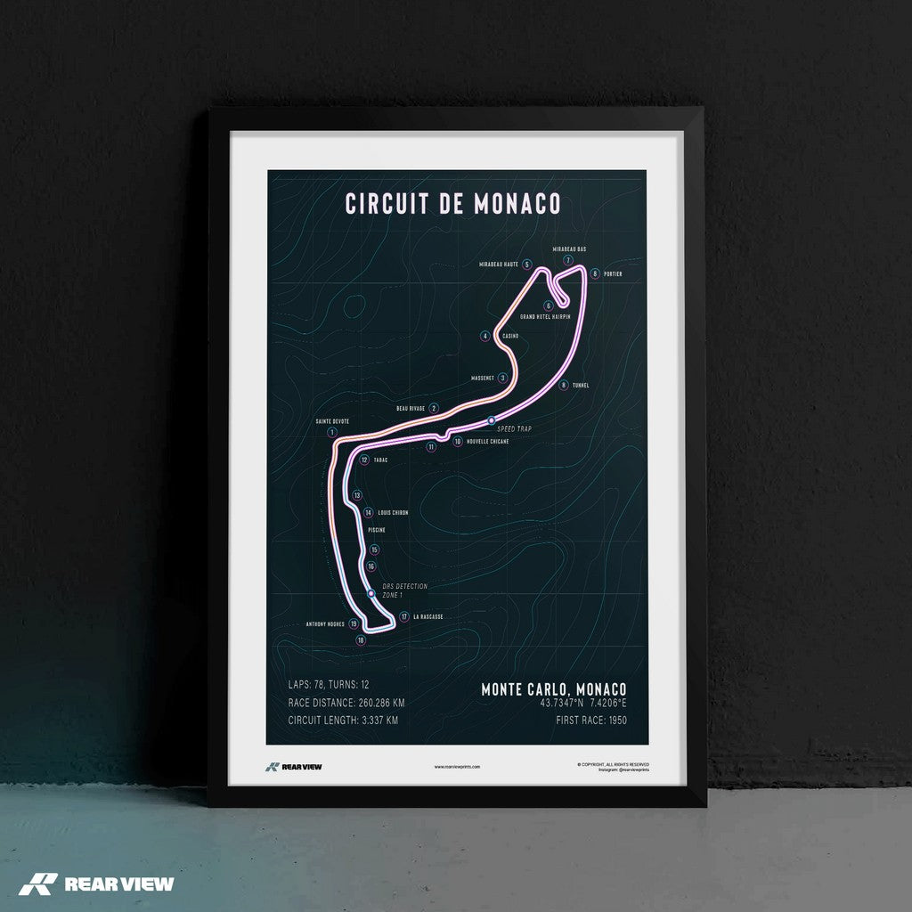 Monte Carlo - Monaco Track Art Print